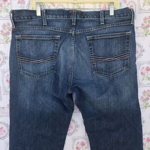 Ariat M7 Legacy Jeans Mens 38x32 Blue Slim Fit Straight Leg Denim Mid Wash